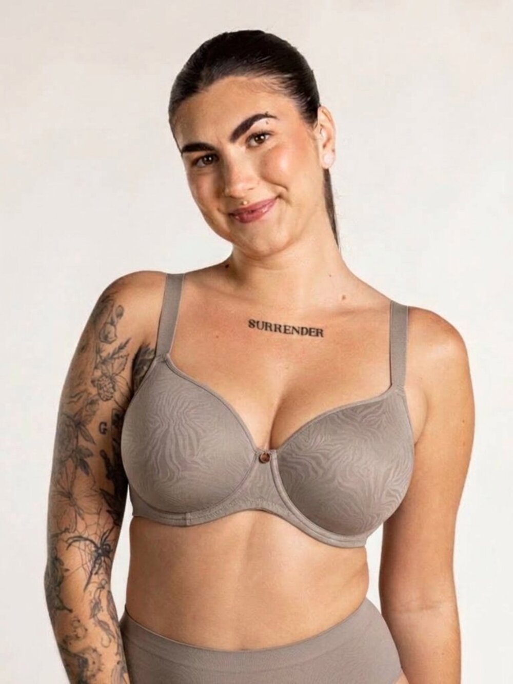 Understance Sidney FlexWire Demi Bra Taupe Grey Unpadded 30G Discontinued